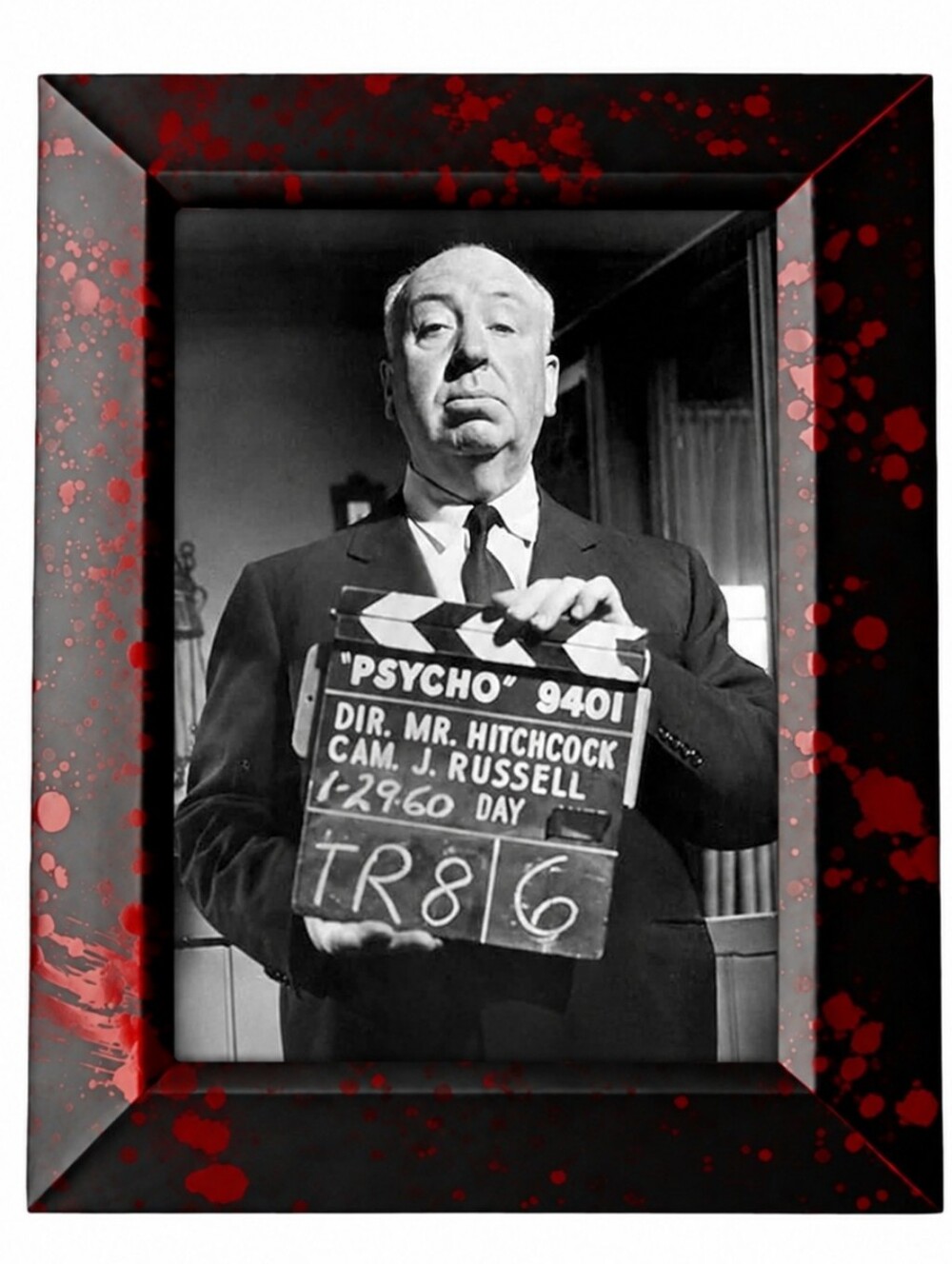 Alfred Hitchcock Psycho vintage Horror Retro Frame Photo Print Art Gothic Decor